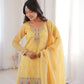 Premium Crunchy Silk Embroidered Sharara Set for Festive and Wedding Wear
