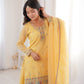 Premium Crunchy Silk Embroidered Sharara Set for Festive and Wedding Wear