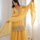 Premium Crunchy Silk Embroidered Sharara Set for Festive and Wedding Wear