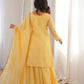 Premium Crunchy Silk Embroidered Sharara Set for Festive and Wedding Wear