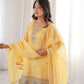 Premium Crunchy Silk Embroidered Sharara Set for Festive and Wedding Wear