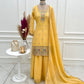 Premium Crunchy Silk Embroidered Sharara Set for Festive and Wedding Wear