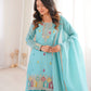 Premium Crunchy Silk Embroidered Sharara Set for Festive and Wedding Wear