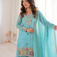 Premium Crunchy Silk Embroidered Sharara Set for Festive and Wedding Wear