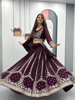 Premium Designer Embroidered Georgette Lehenga Choli Set