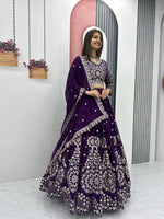 Premium Designer Embroidered Georgette Lehenga Choli Set