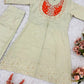 Premium Designer Khadi Cotton Co-ord Set with Mirror Work