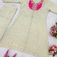 Premium Designer Khadi Cotton Co-ord Set with Mirror Work