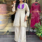 Premium Designer Khadi Cotton Co-ord Set with Mirror Work