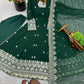 Premium Embroidered Georgette Flair Gown Set