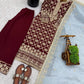 Premium Embroidered Georgette Straight Suit Set