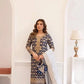Premium Embroidered Georgette Straight Suit Set
