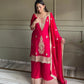 Premium Embroidered Satin Kurta Palazzo Set with Dupatta for Festive Wear