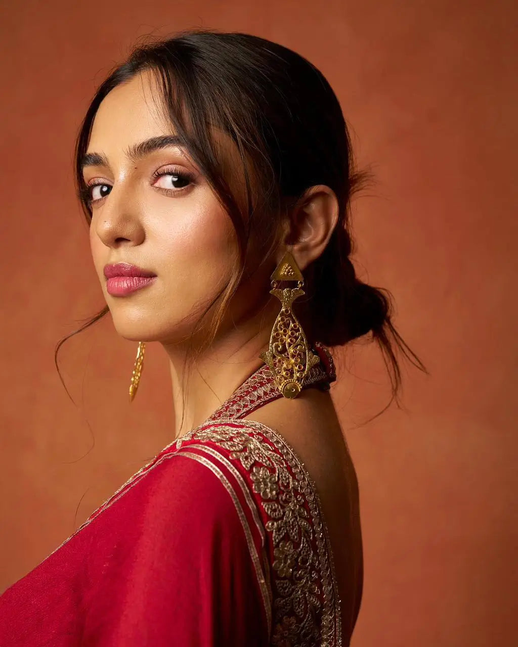 Premium Embroidered Satin Silk Saree