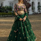 Premium Faux Georgette Sequins Embroidered Lehenga Set for Wedding and Festive Wear