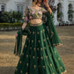 Premium Faux Georgette Sequins Embroidered Lehenga Set for Wedding and Festive Wear