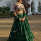 Premium Faux Georgette Sequins Embroidered Lehenga Set for Wedding and Festive Wear