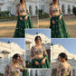 Premium Faux Georgette Sequins Embroidered Lehenga Set for Wedding and Festive Wear