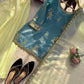 Premium Fendy Silk Palazzo Set with Mirror Work for Festive and Wedding Wear