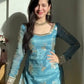 Premium Fendy Silk Palazzo Set with Mirror Work for Festive and Wedding Wear