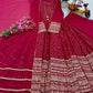 Premium Fox Georgette Anarkali with Pant & Dupatta