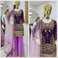 Premium Fox Georgette Embroidered Palazzo Suit with Dupatta
