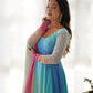 Premium Fox Georgette Pastel Anarkali Set with Dupatta