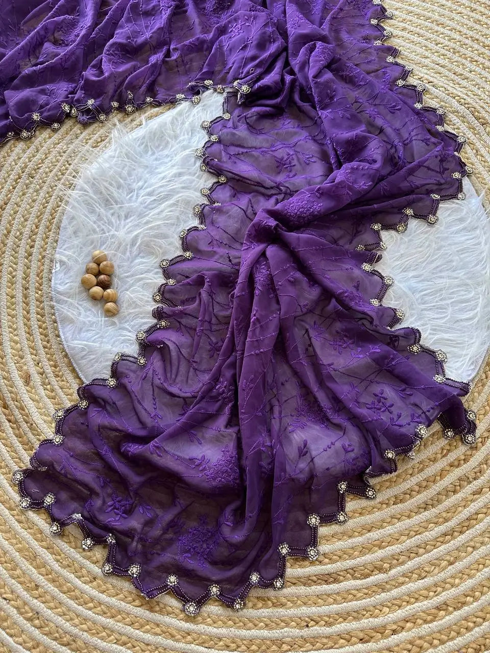 Premium Georgette Silk Saree for Wedding and Festive Wear