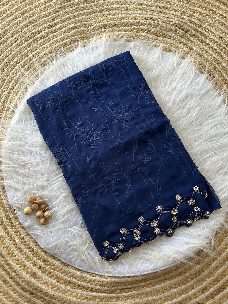 Premium Georgette Silk Saree for Wedding and Festive Wear