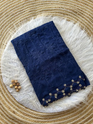 Premium Georgette Silk Saree for Wedding and Festive Wear
