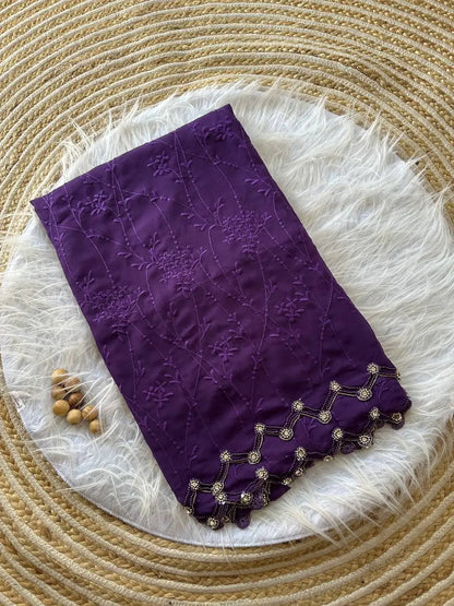 Premium Georgette Silk Saree for Wedding and Festive Wear