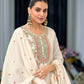 Premium Heavy Chinon Silk Sharara Set with Sequins Embroidery