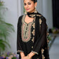 Premium Heavy Chinon Silk Sharara Set with Sequins Embroidery