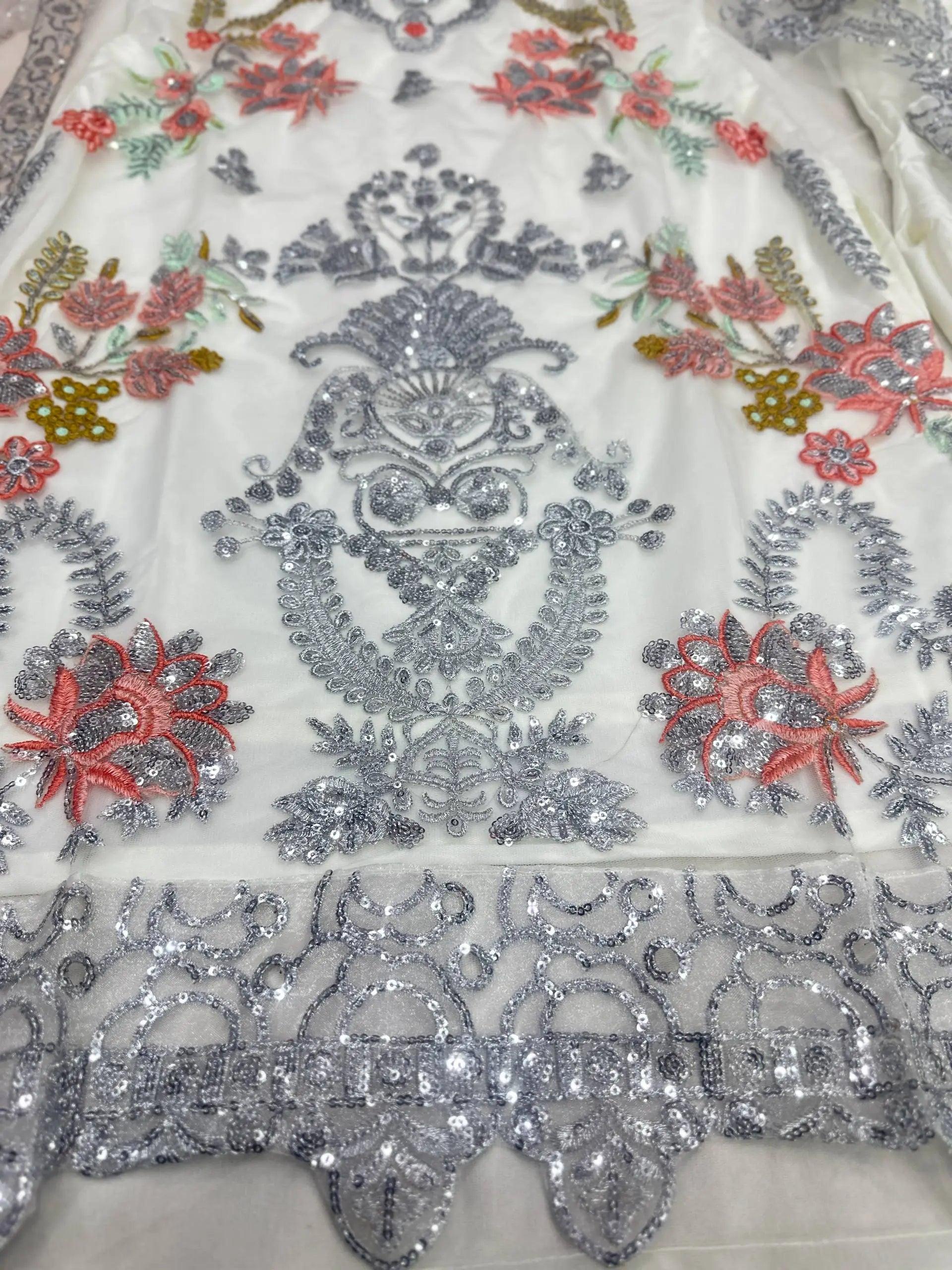 Premium Heavy Net Embroidered Kurti Set for Wedding and Festive Wear