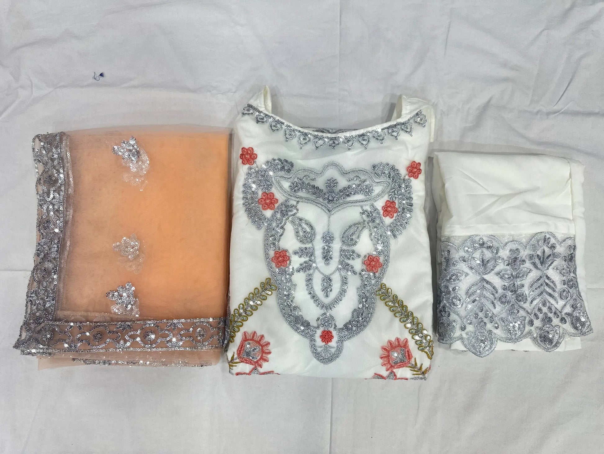 Premium Heavy Net Embroidered Kurti Set for Wedding and Festive Wear