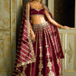 Premium Kasturi Silk Embroidered Lehenga Set