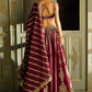 Premium Kasturi Silk Embroidered Lehenga Set