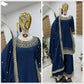 Premium Natural Crêpe Embroidered Sharara Suit with Dupatta – 8 Colors