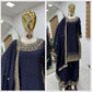 Premium Natural Crêpe Embroidered Sharara Suit with Dupatta – 8 Colors