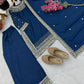 Premium Natural Crêpe Embroidered Sharara Suit with Dupatta – 8 Colors
