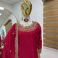 Premium Natural Crêpe Embroidered Sharara Suit with Dupatta – 8 Colors
