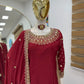 Premium Natural Crêpe Embroidered Sharara Suit with Dupatta – 8 Colors