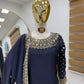 Premium Natural Crêpe Embroidered Sharara Suit with Dupatta – 8 Colors