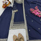 Premium Natural Crêpe Embroidered Sharara Suit with Dupatta – 8 Colors
