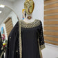 Premium Natural Crêpe Embroidered Sharara Suit with Dupatta – 8 Colors