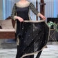 Premium Natural Crêpe Embroidered Sharara Suit with Dupatta – 8 Colors