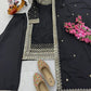 Premium Natural Crêpe Embroidered Sharara Suit with Dupatta – 8 Colors