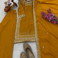 Premium Natural Crêpe Embroidered Sharara Suit with Dupatta – 8 Colors