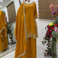 Premium Natural Crêpe Embroidered Sharara Suit with Dupatta – 8 Colors