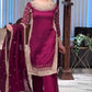 Premium Natural Crêpe Embroidered Sharara Suit with Dupatta – 8 Colors